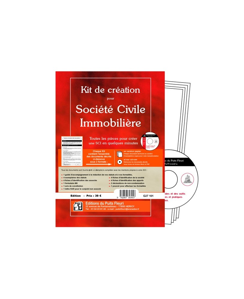 Kit de création pour Société Civile Immobilière